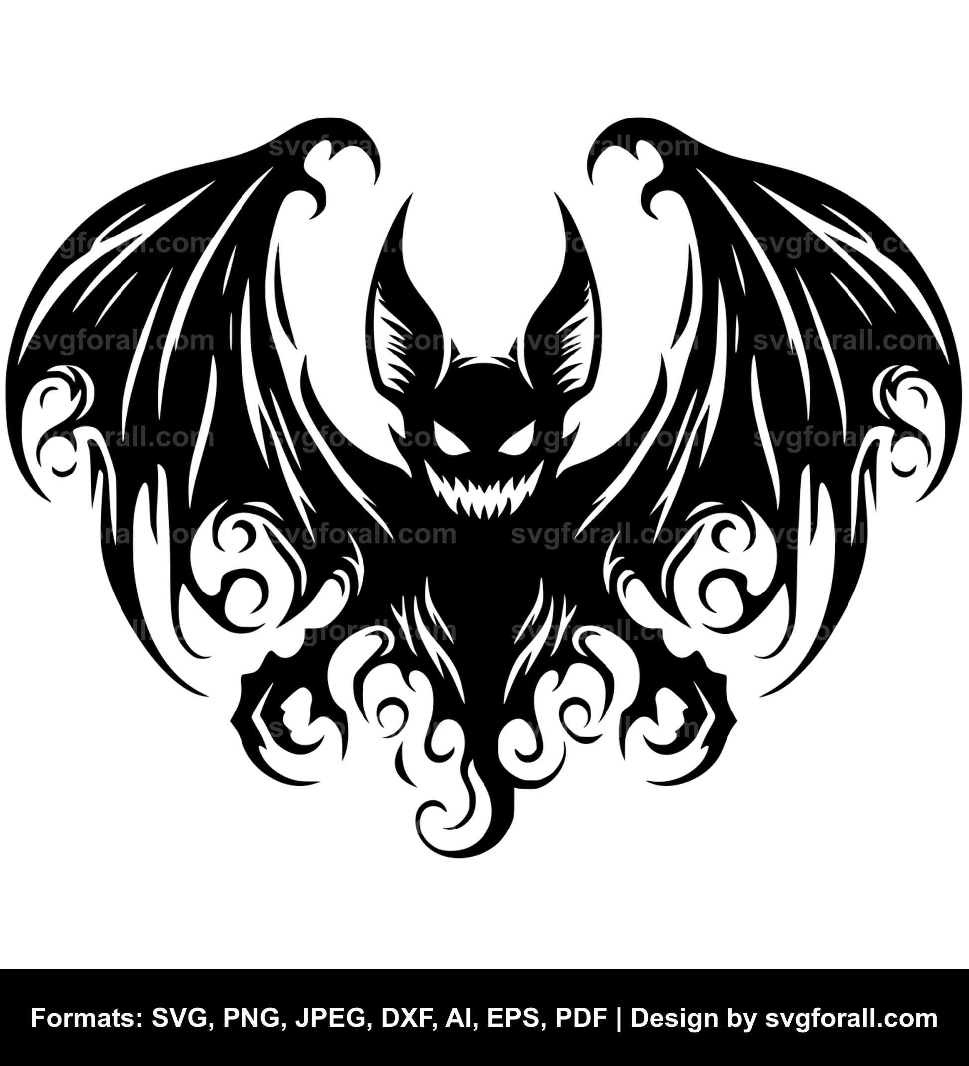 Scary Bat SVG File