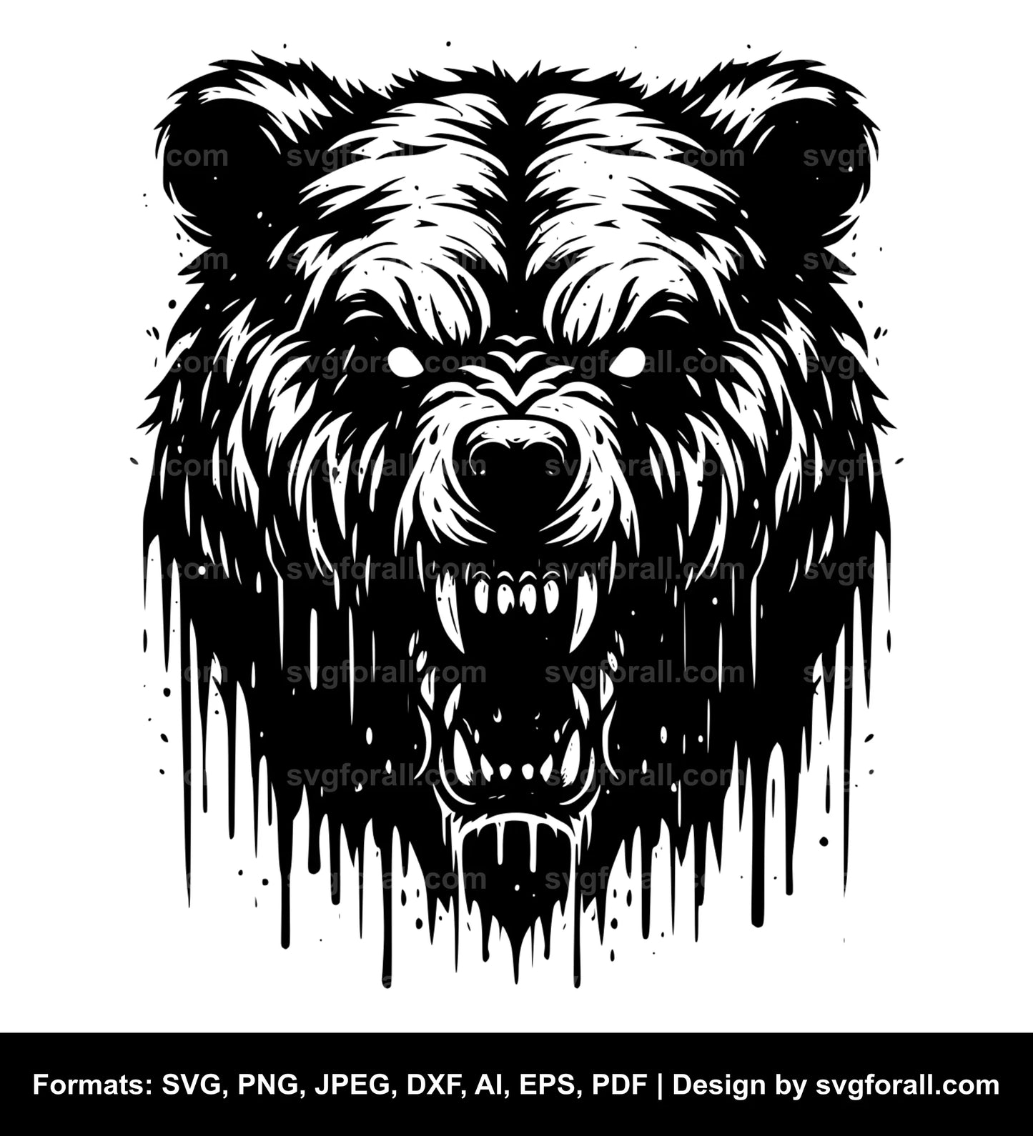 Scary Bear SVG Download