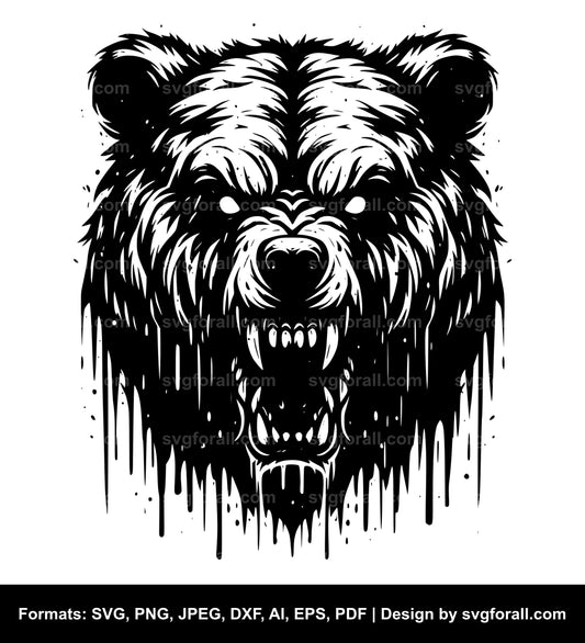 Scary Bear SVG Download