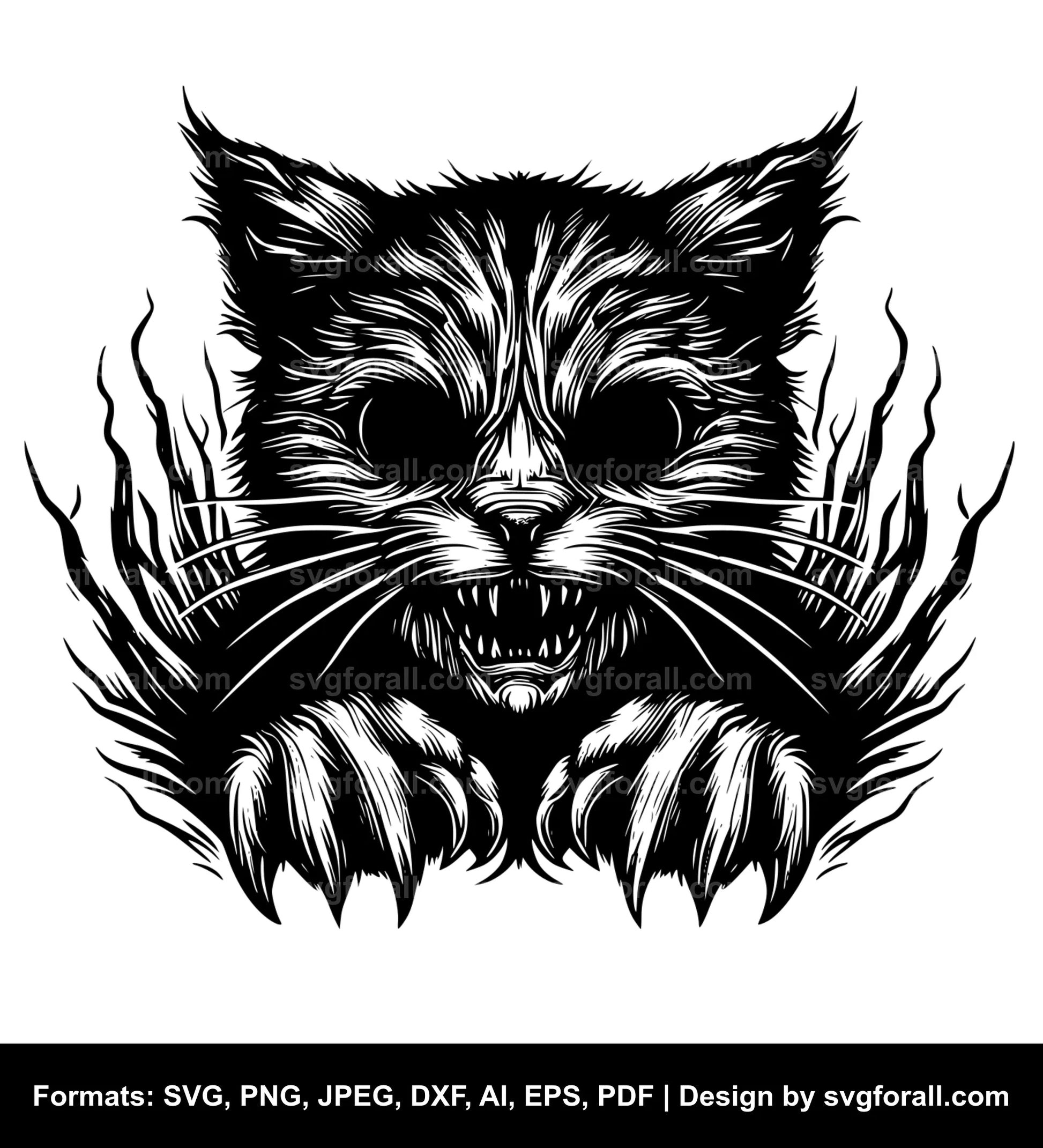 Scary Cat SVG