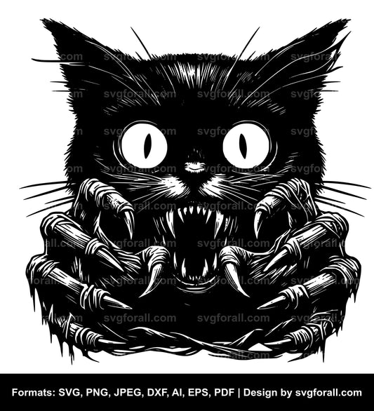 Scary Cat SVG Download