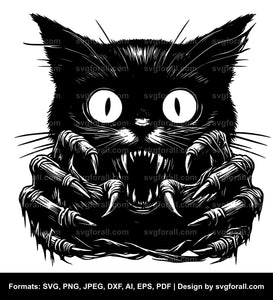 Scary Cat SVG