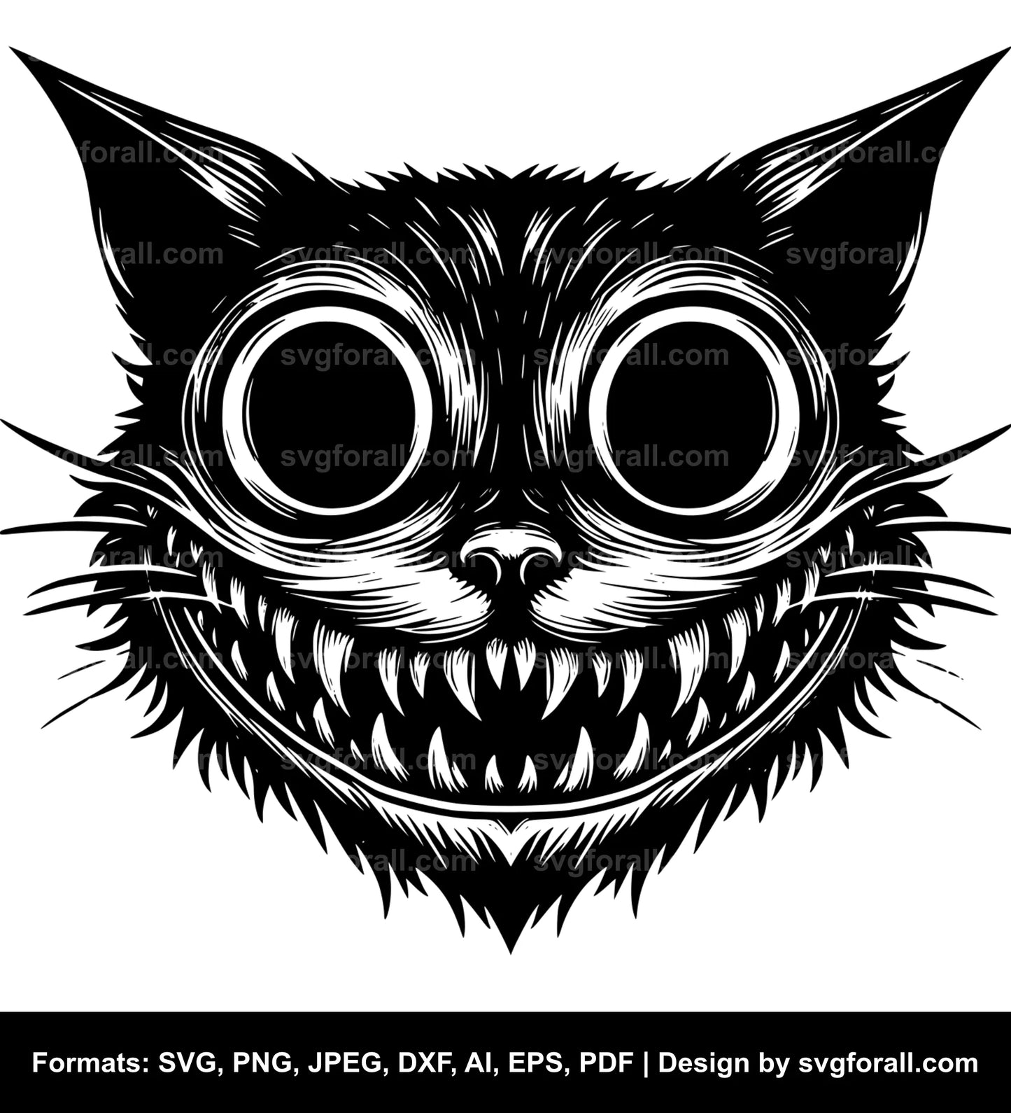 Scary Cat SVG PNG