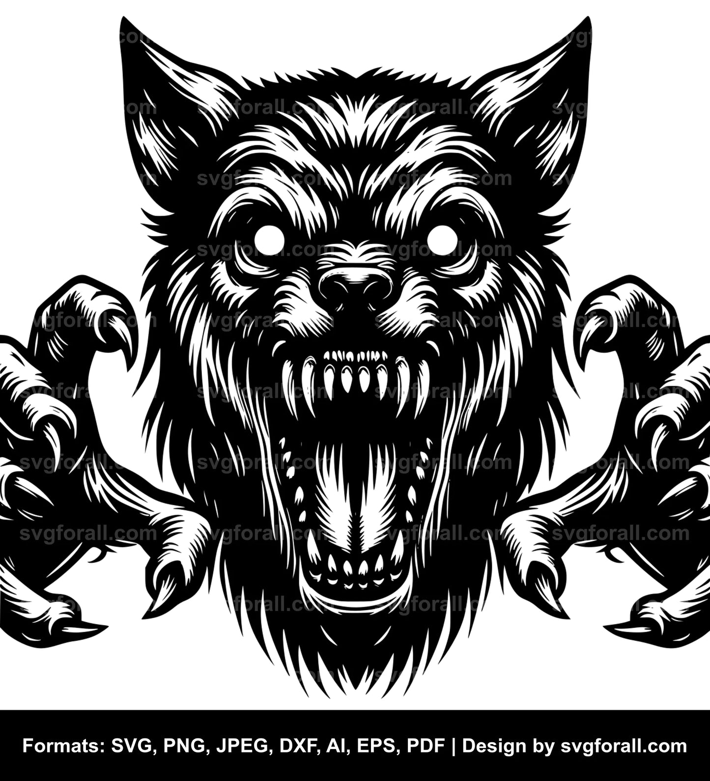 Scary Dog Cricut SVG