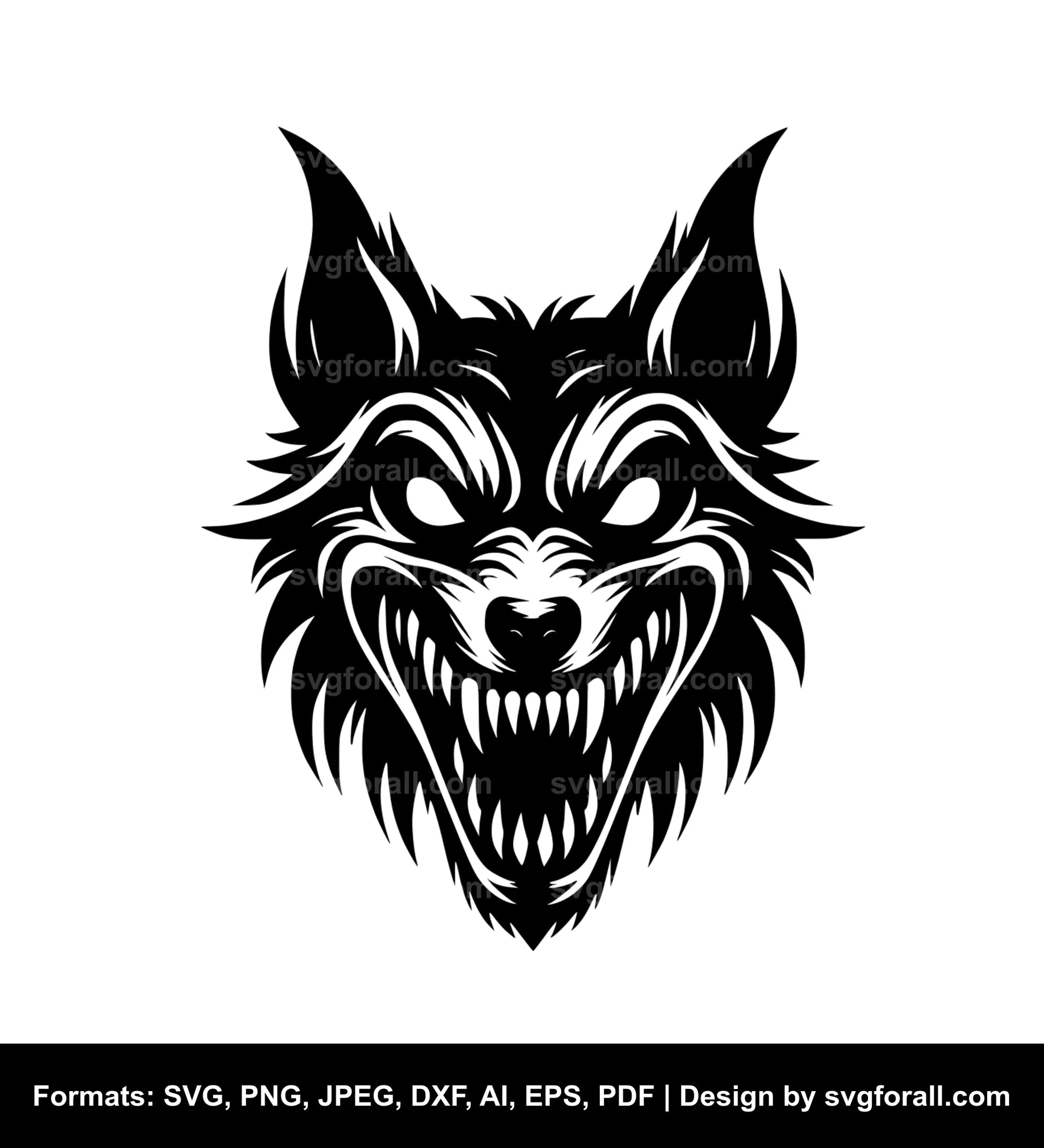 Scary Dog SVG