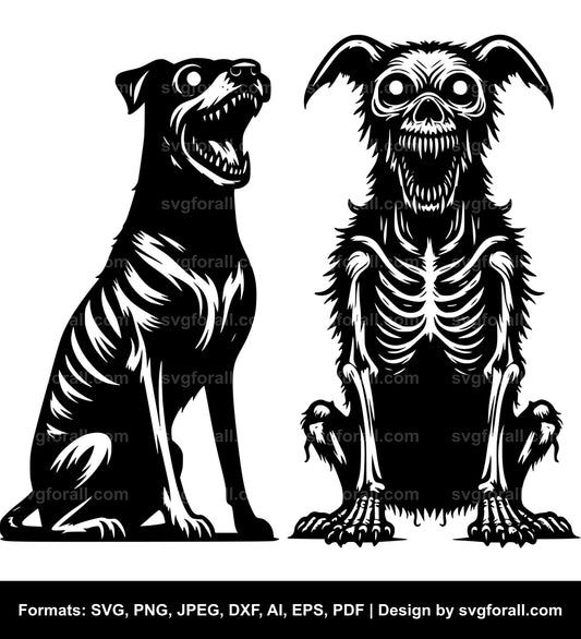 Scary Dog SVG PNG