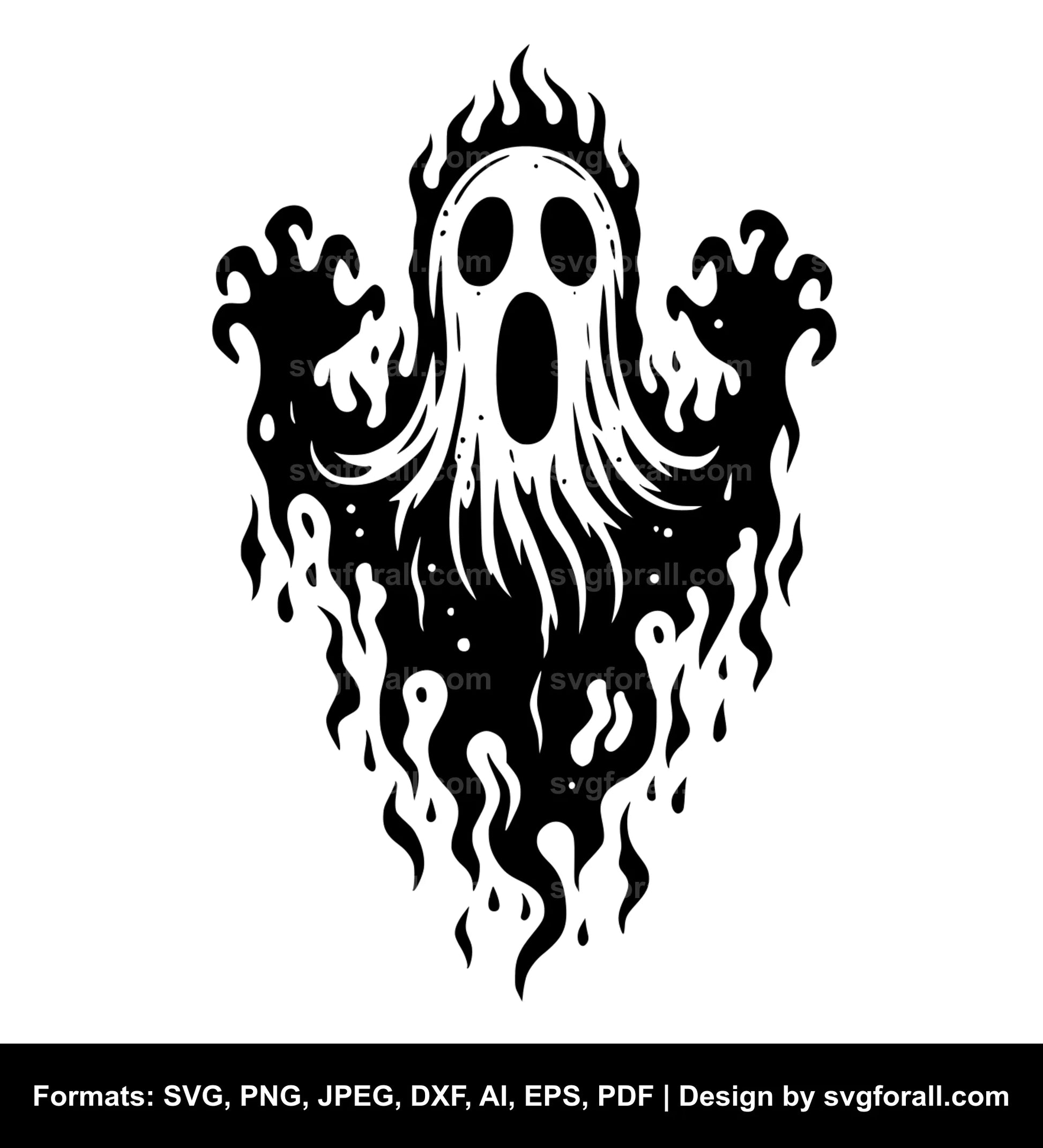 Scary Ghost Cricut SVG