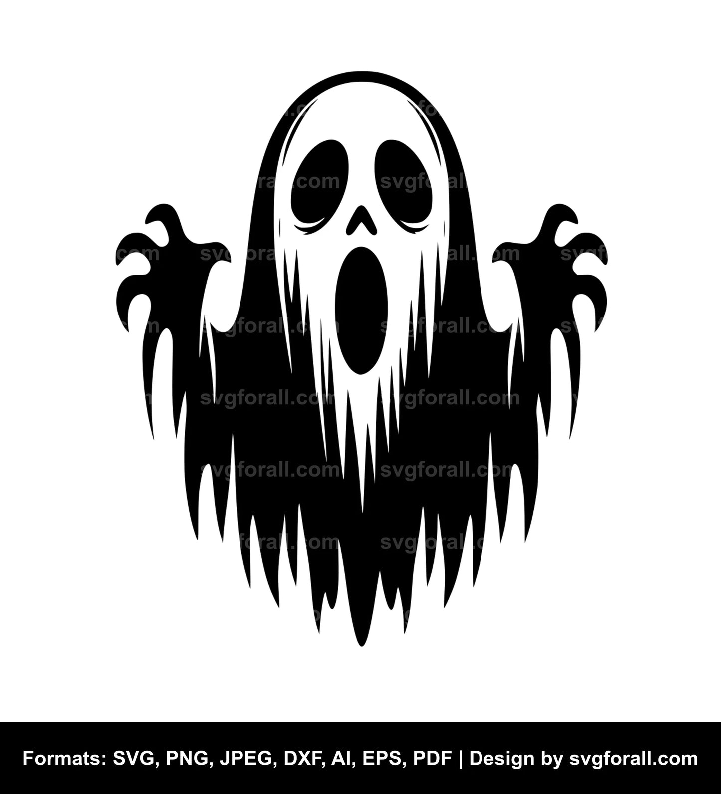 Scary Ghost SVG