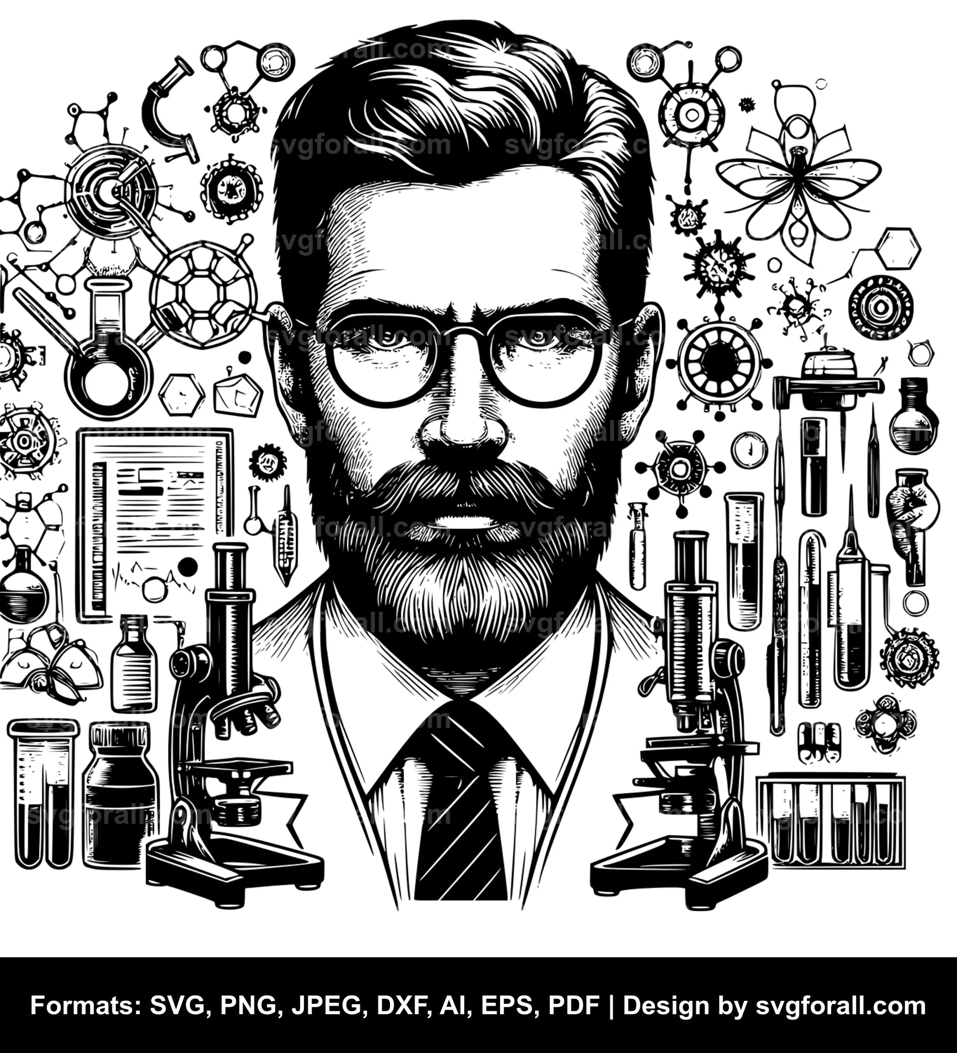 Scientist Clipart SVG