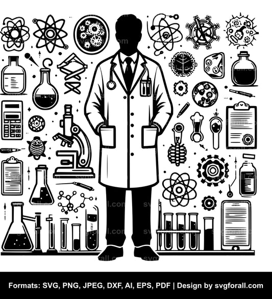 Scientist Vector SVG