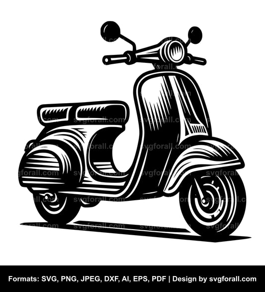 Scooter Black SVG