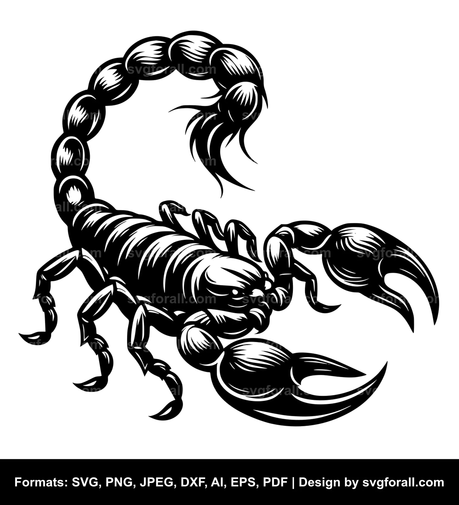 Scorpion Black SVG