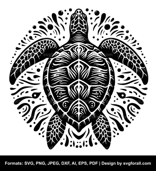 Sea Turtle SVG