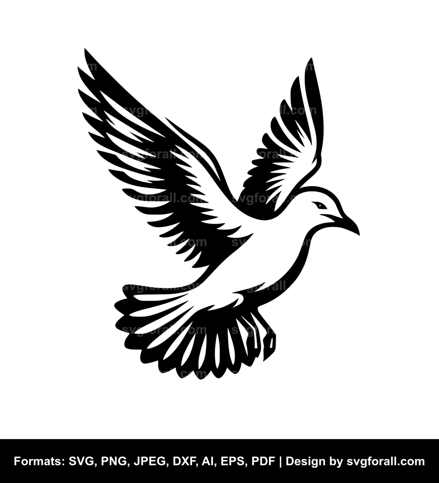 Seagull Black SVG PNG