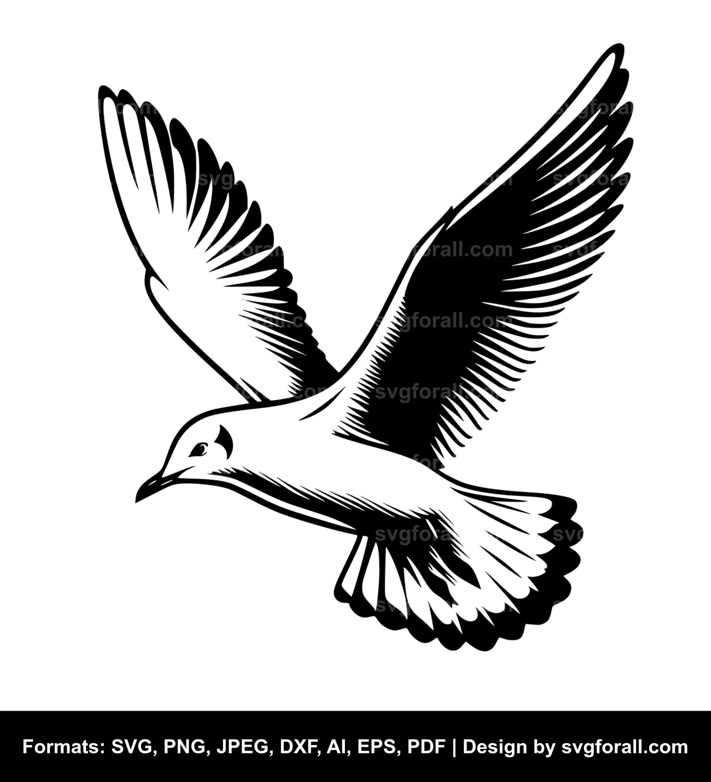 Seagull Clipart SVG