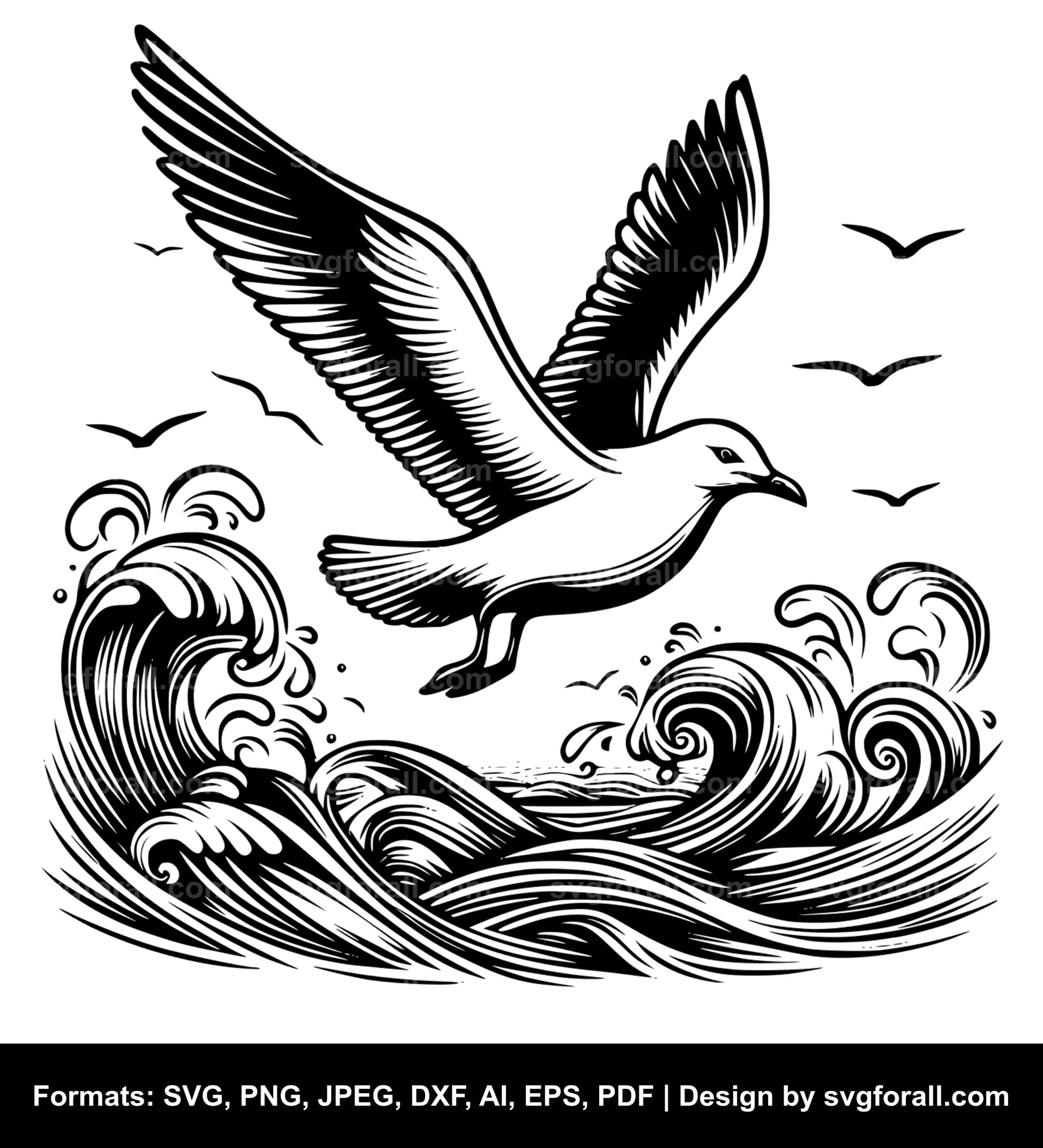 Seagull SVG Clipart