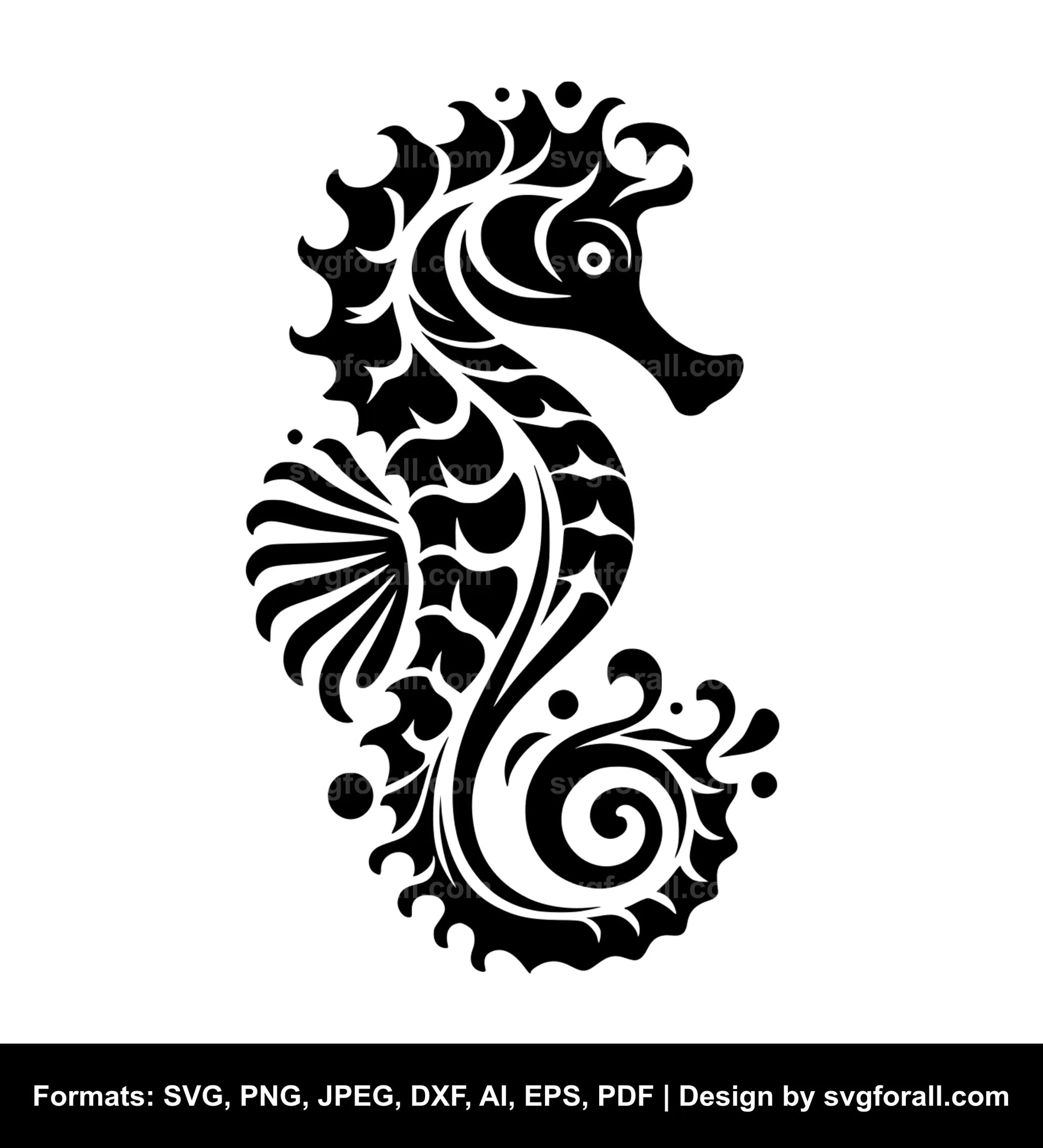 Seahorse For Cricut SVG