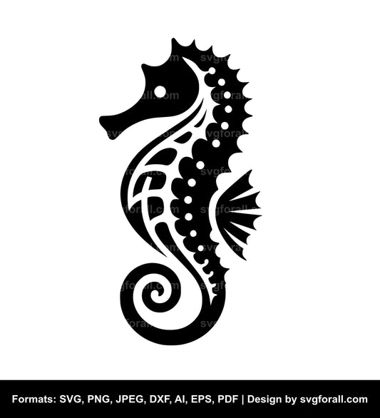 Seahorse SVG - For Cricut