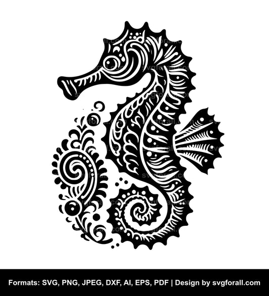 Seahorse SVG Cut Files