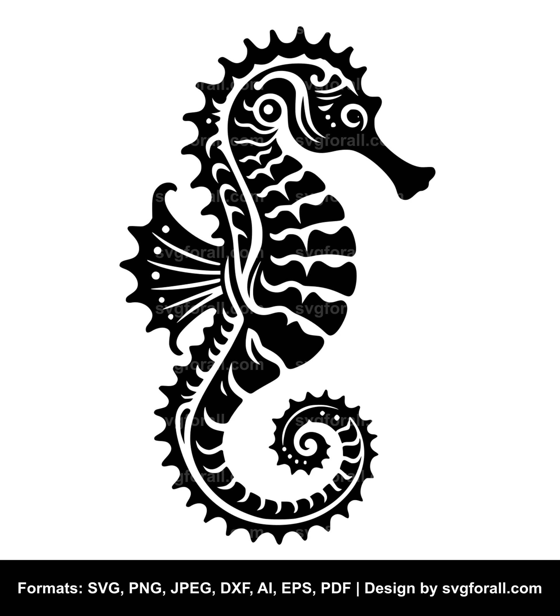 Seahorse SVG File