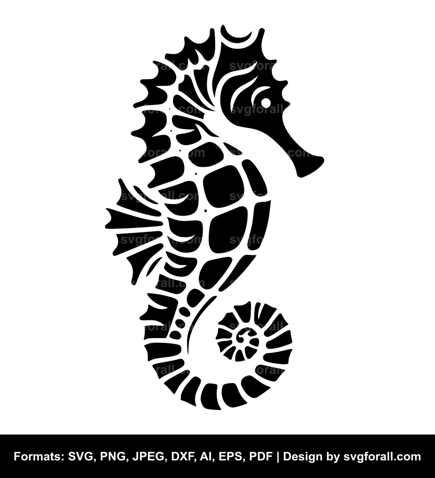 Seahorse SVG Vector