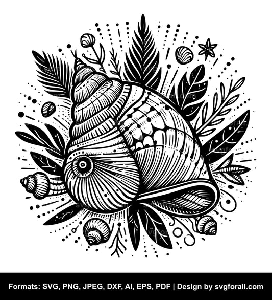 Seashell Cricut SVG