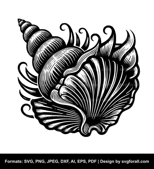 Seashell SVG Design