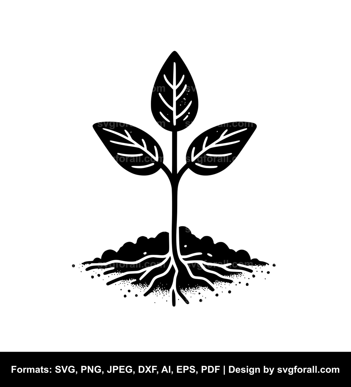 Seedling Black SVG