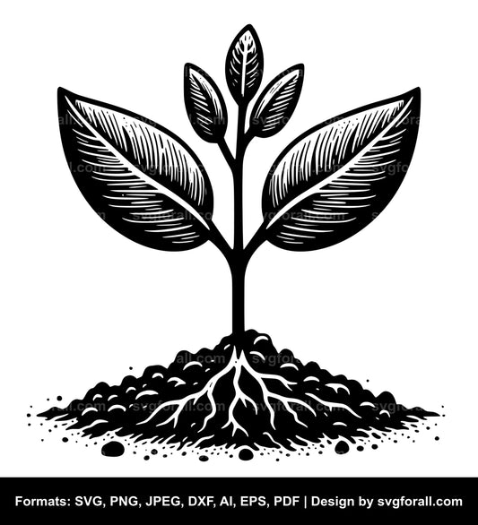 Seedling SVG Vector