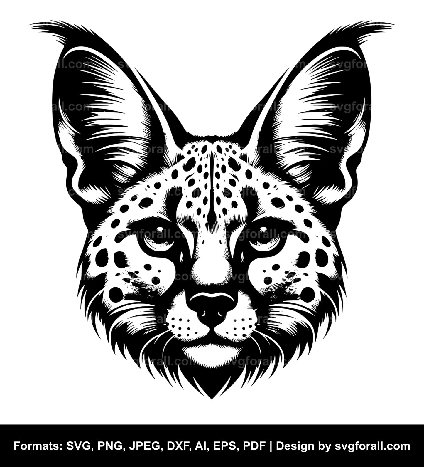 Serval SVG PNG