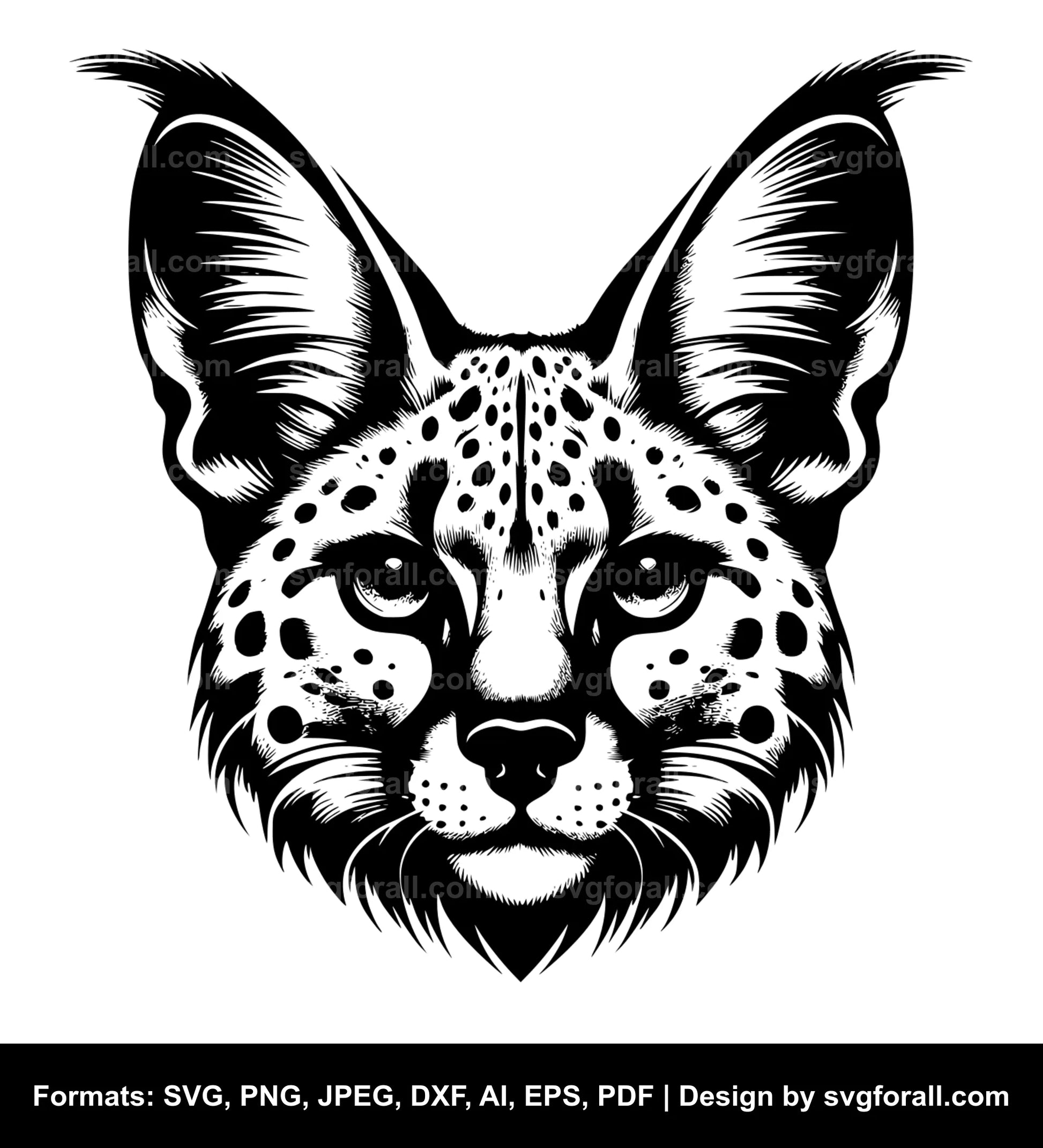 Serval SVG PNG