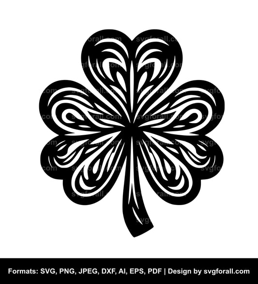 Shamrock Black SVG