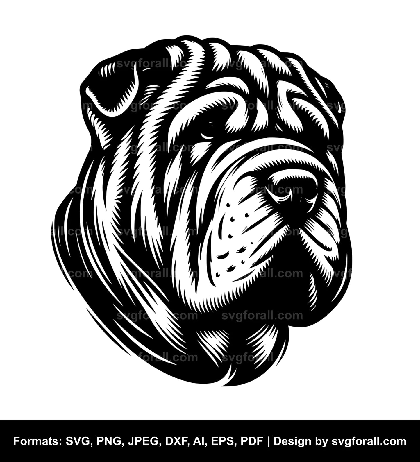 Shar Pei Dog SVG