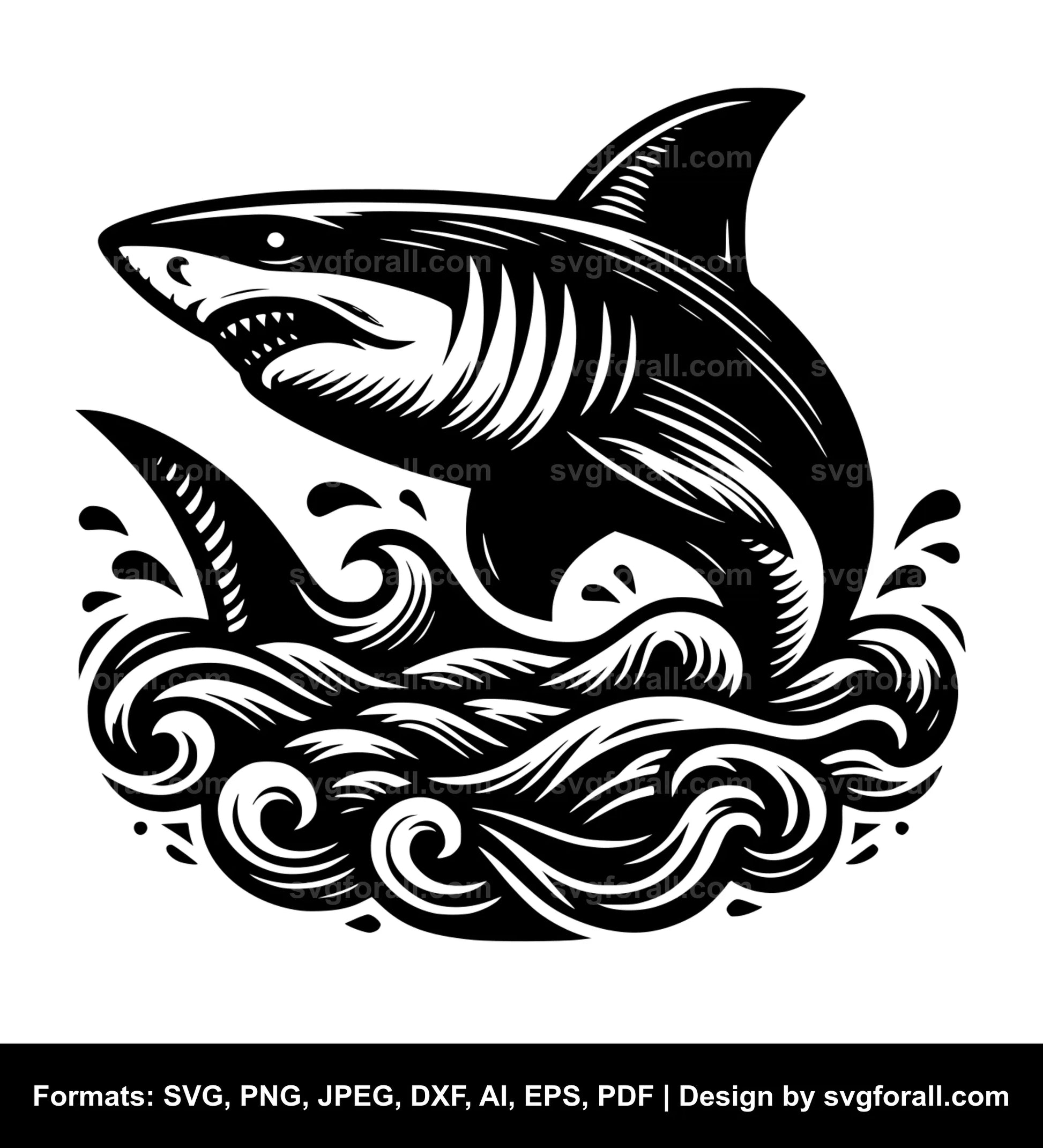 Shark Fin SVG File