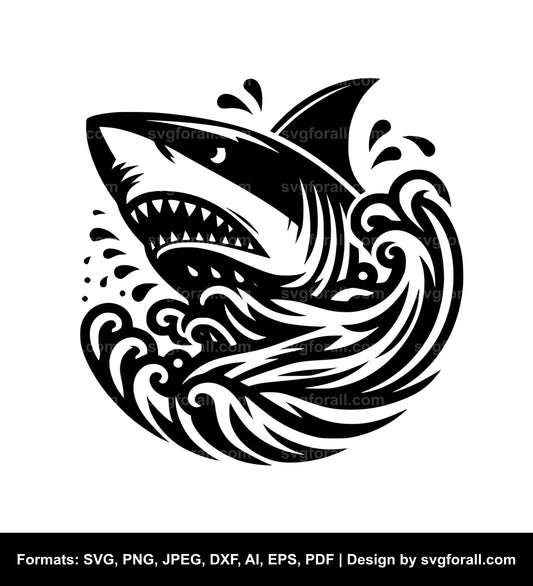 Shark Fin SVG Vector