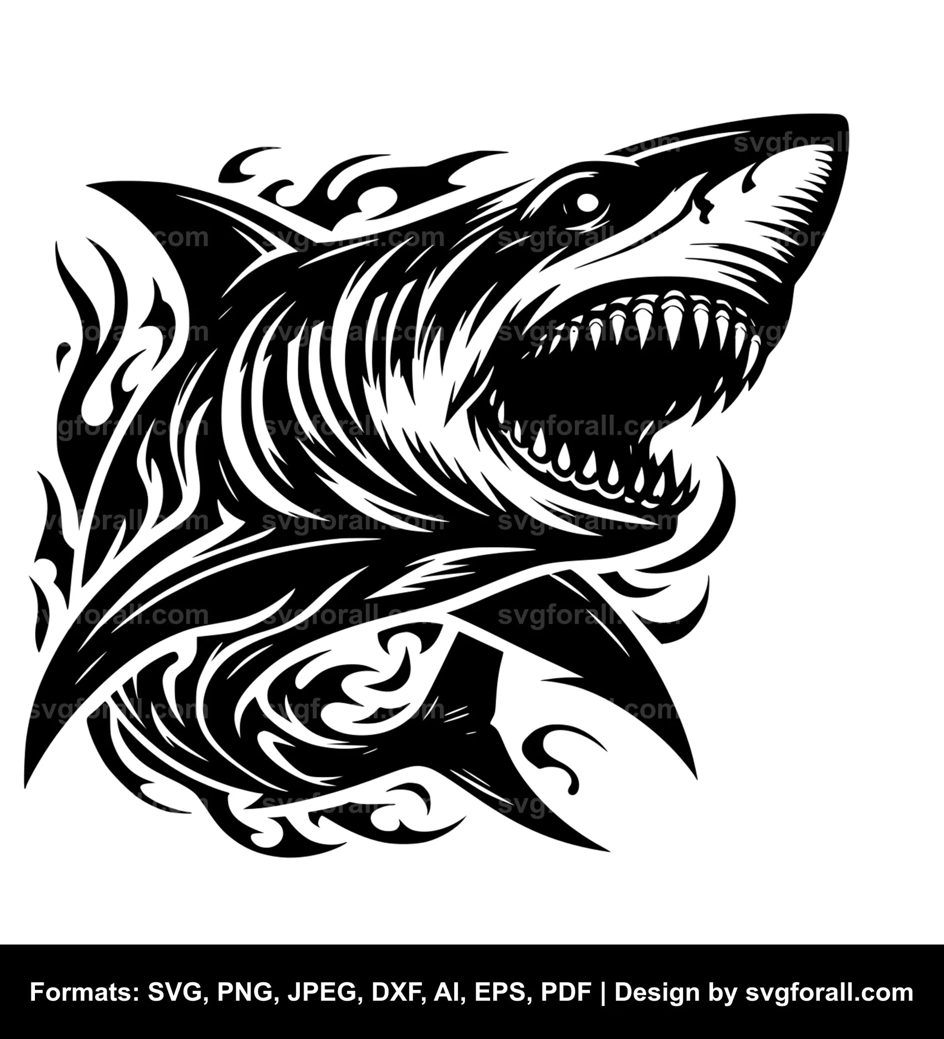 Shark SVG Vector