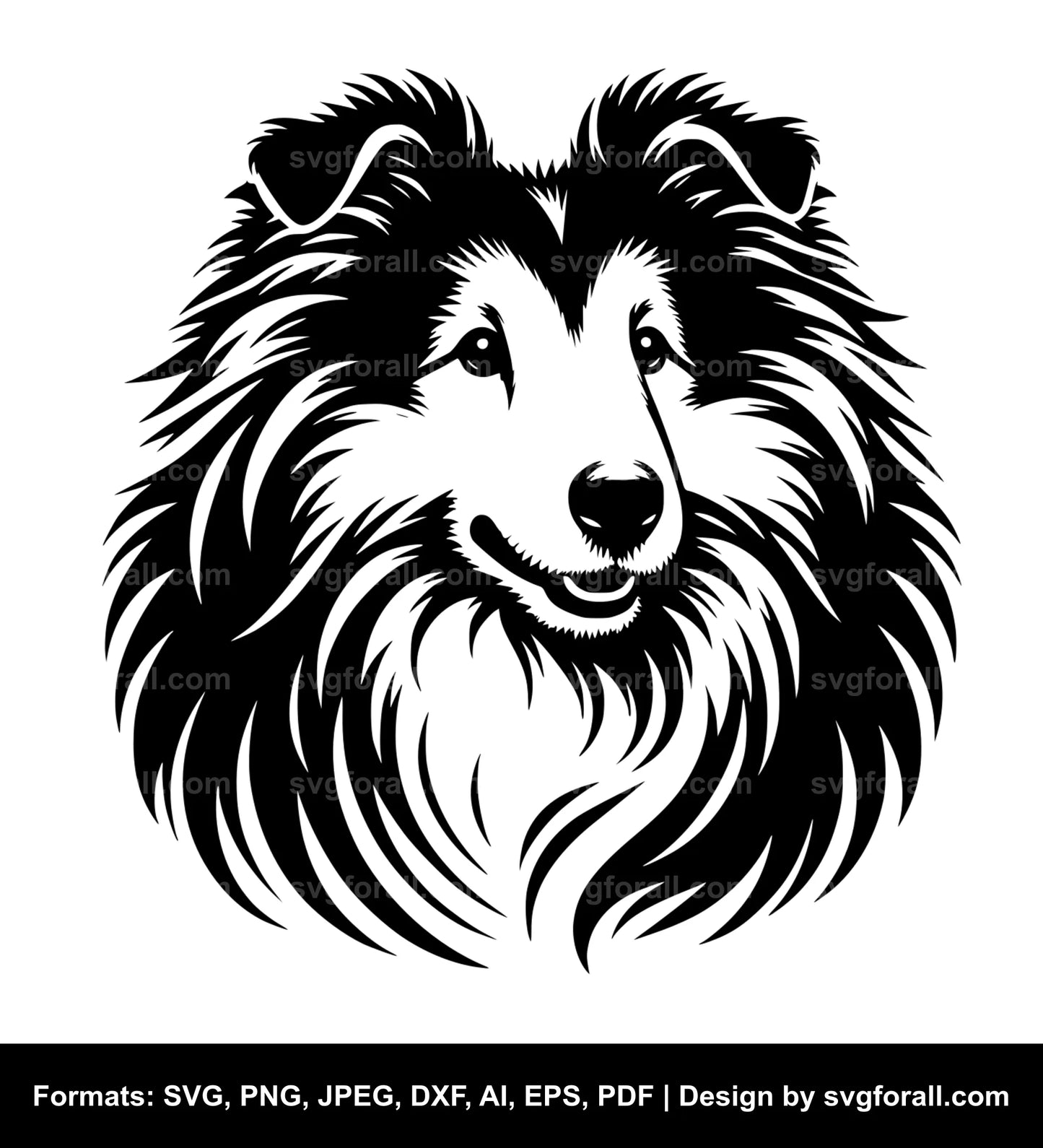 Shetland Sheepdog Dog Cricut SVG