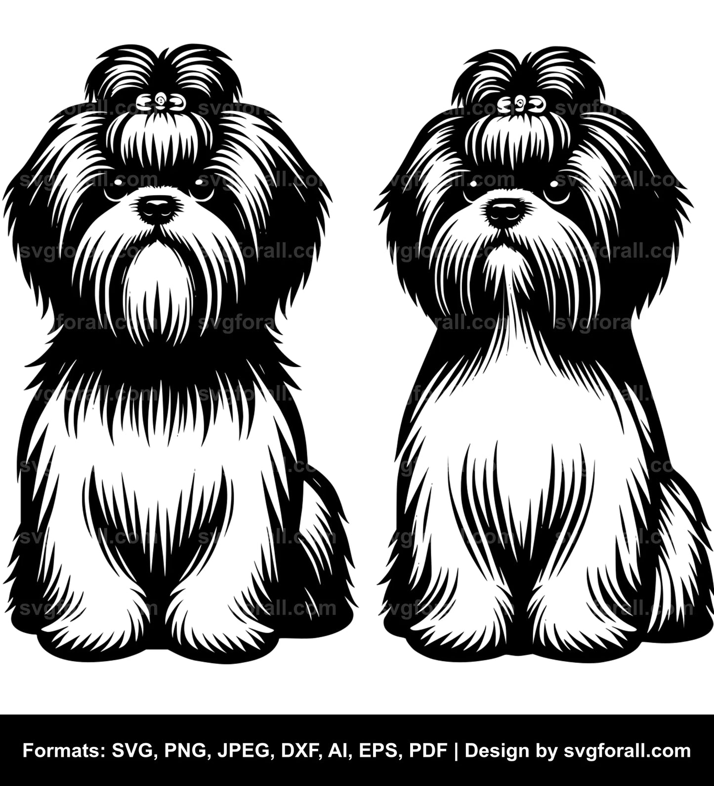 Shih Tzu Dog SVG Design