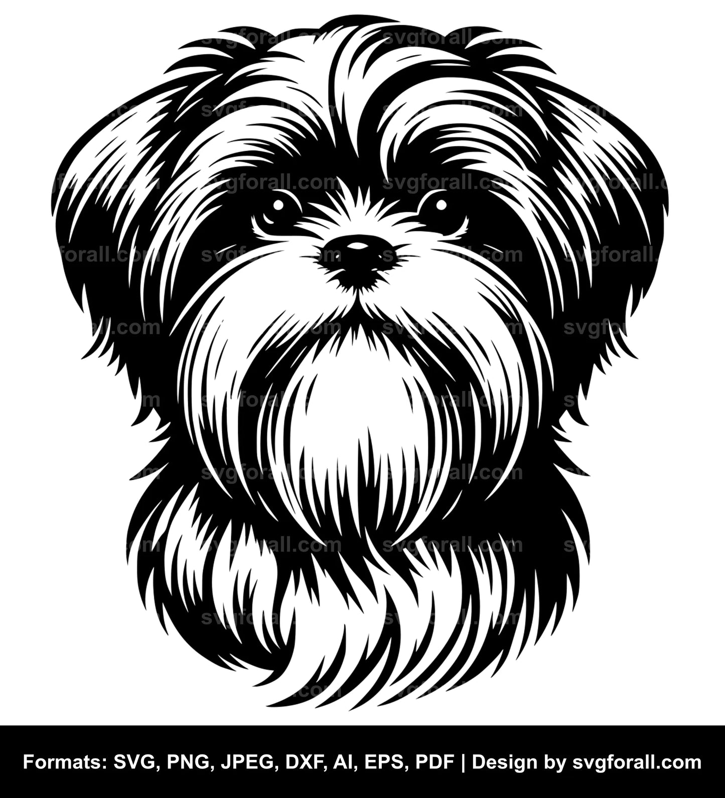 Shih Tzu Dog SVG Vector