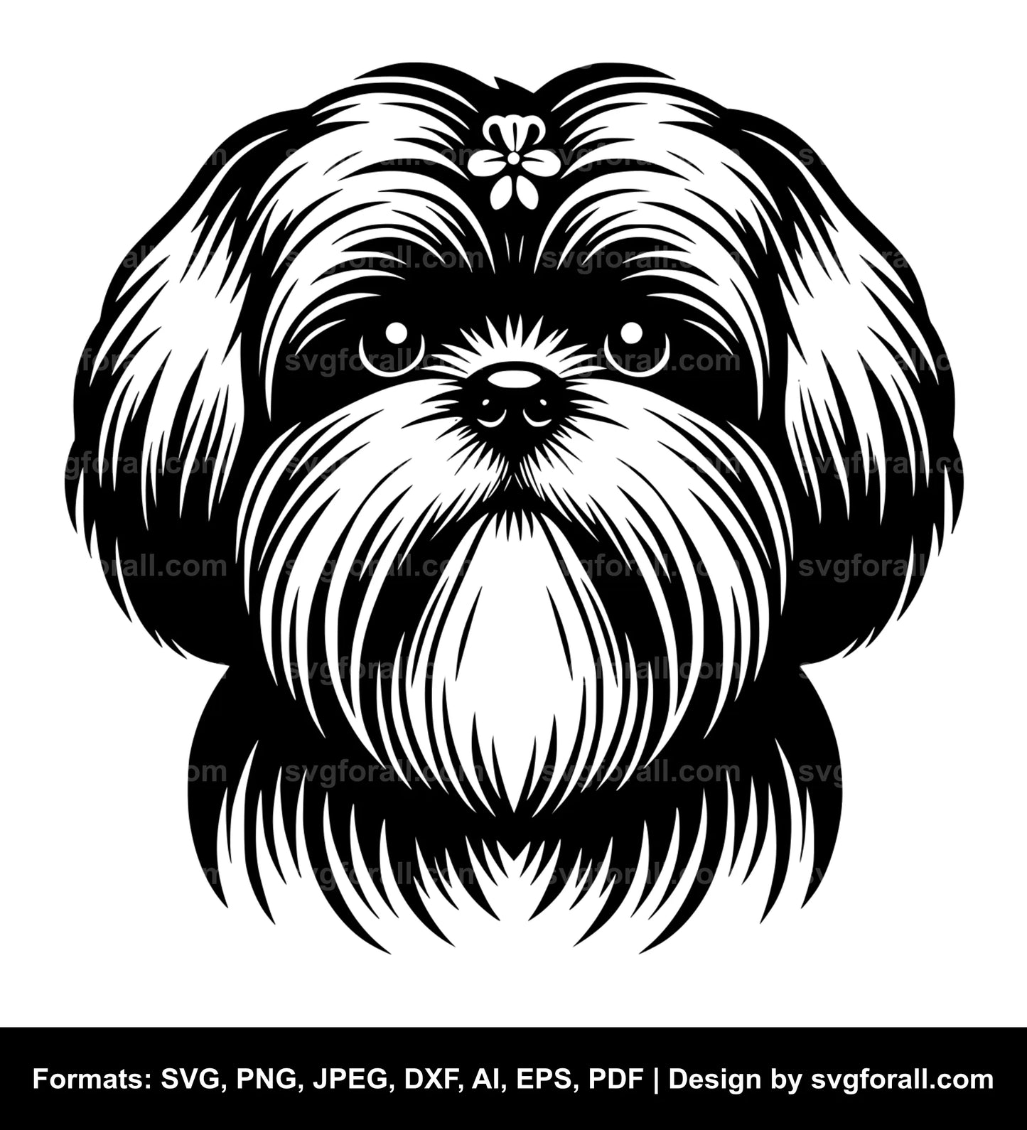 Shih Tzu Dog Vector SVG