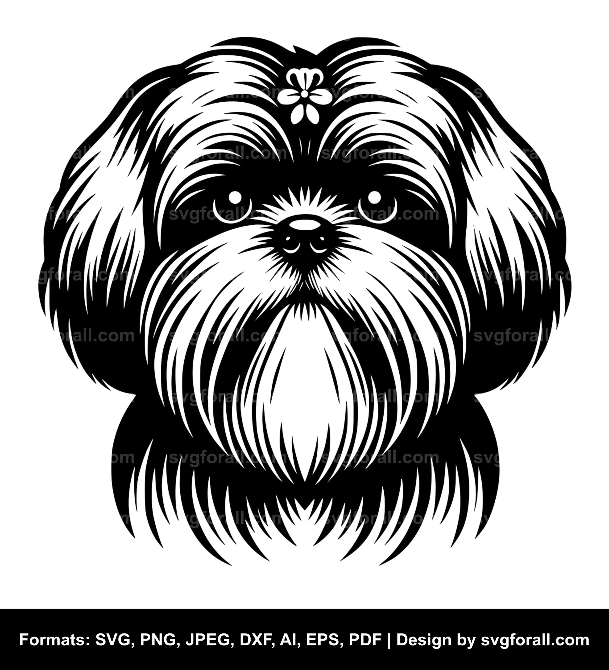 Shih Tzu Dog Vector SVG