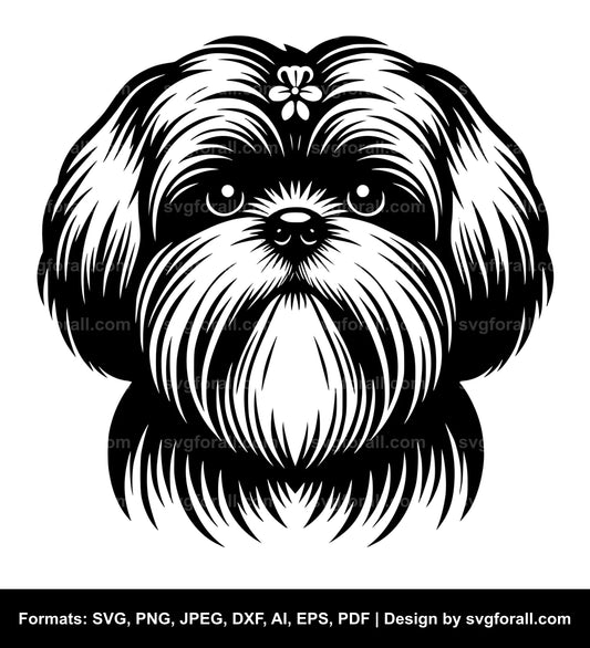 Shih Tzu Dog Vector SVG