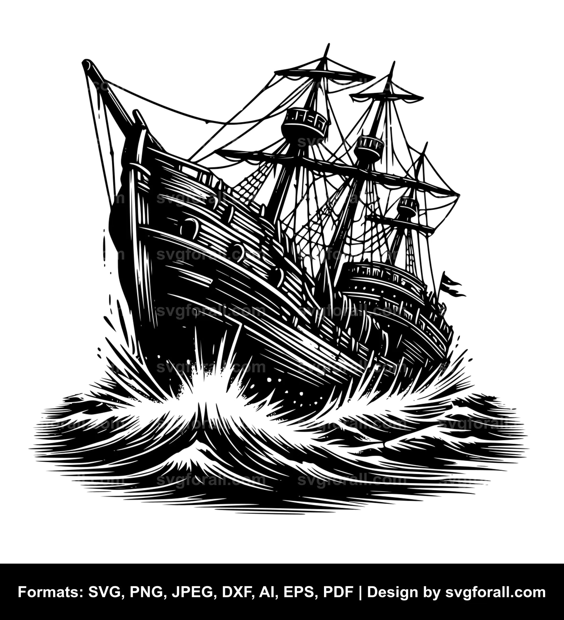 Shipwreck SVG File