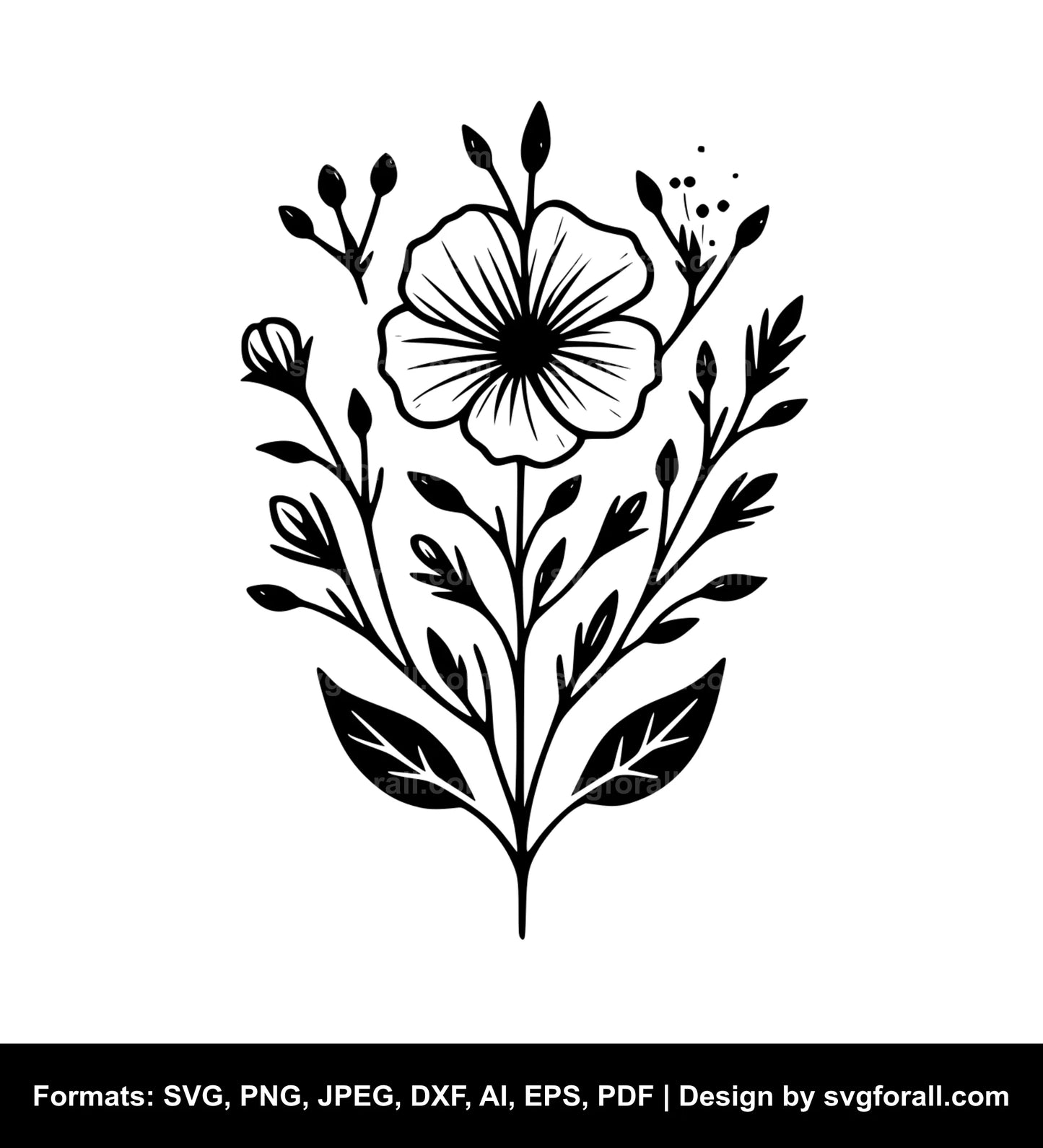 Simple Flower SVG File