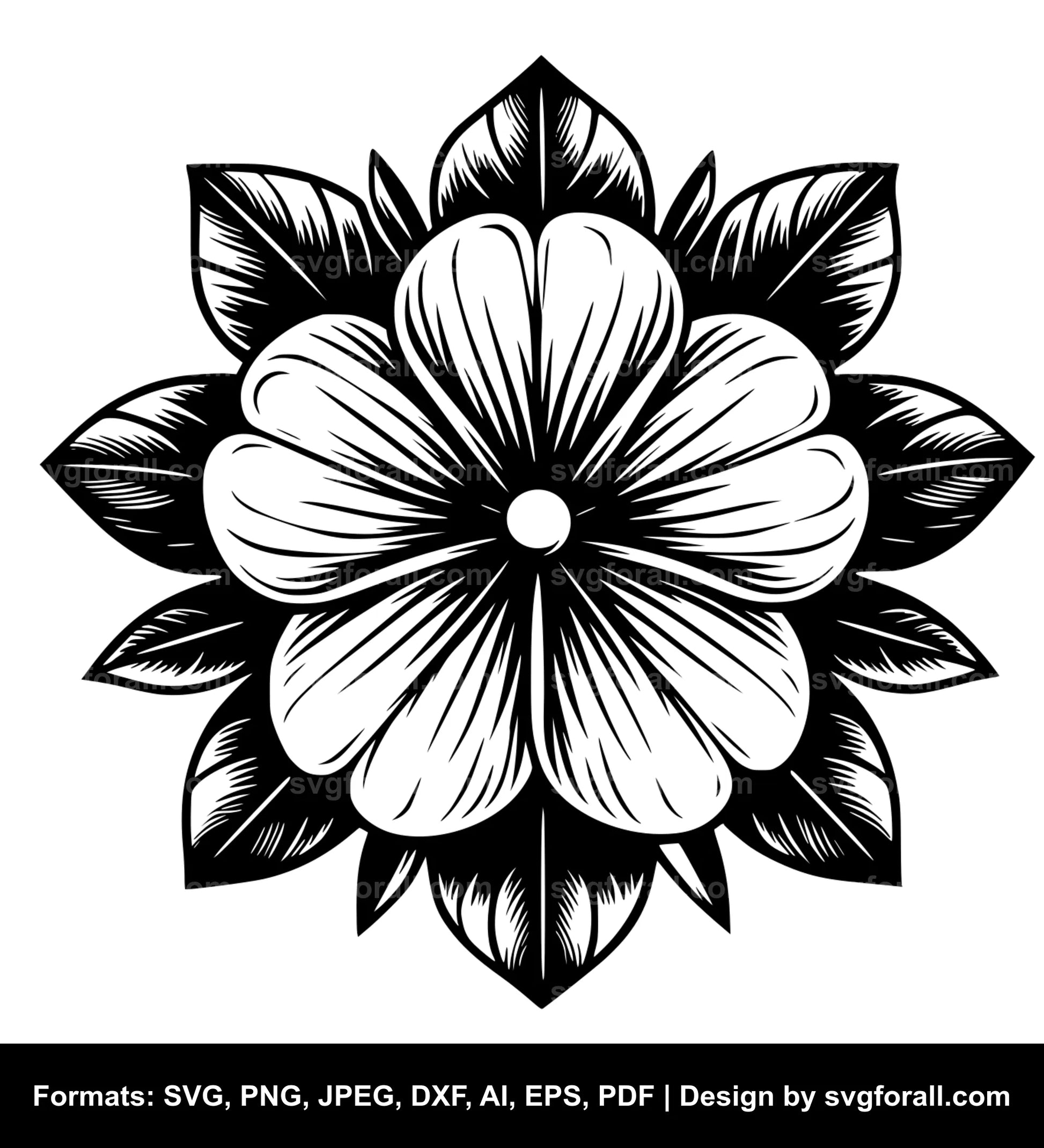 Simple Flower Vector SVG