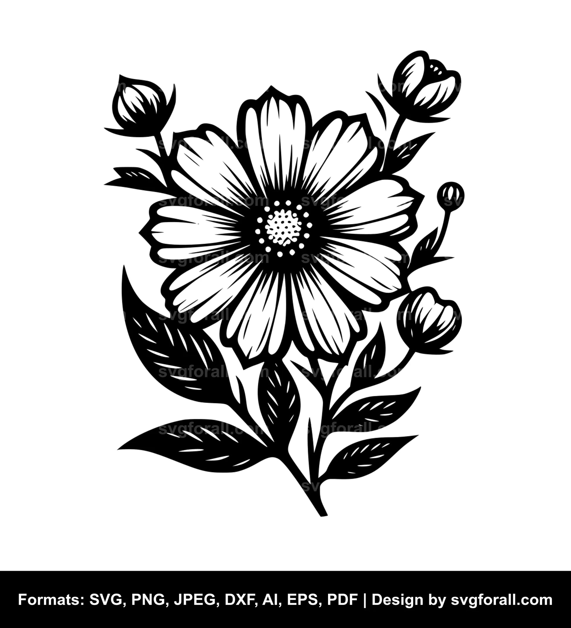 Single Flower SVG