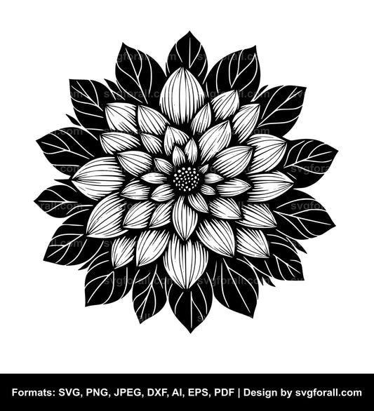 Single Flower SVG File