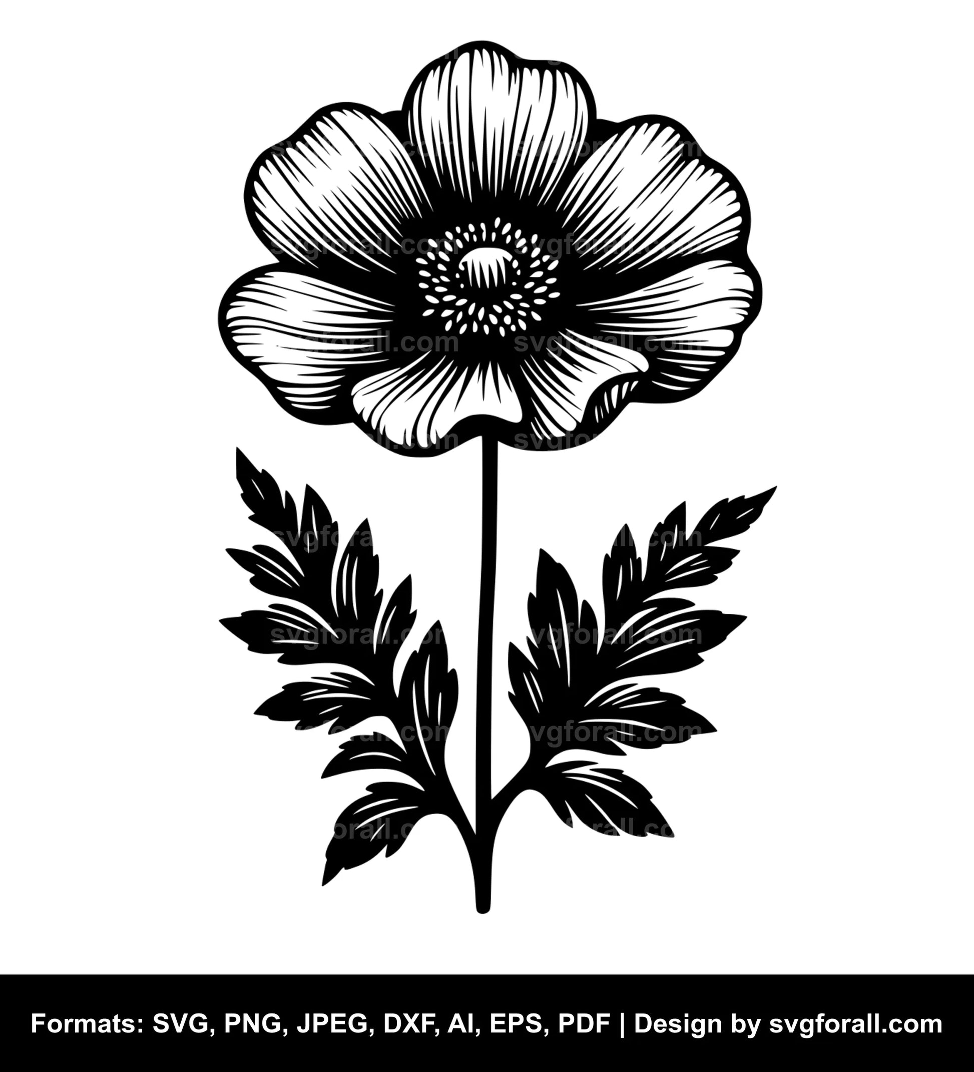 Single Flower SVG PNG