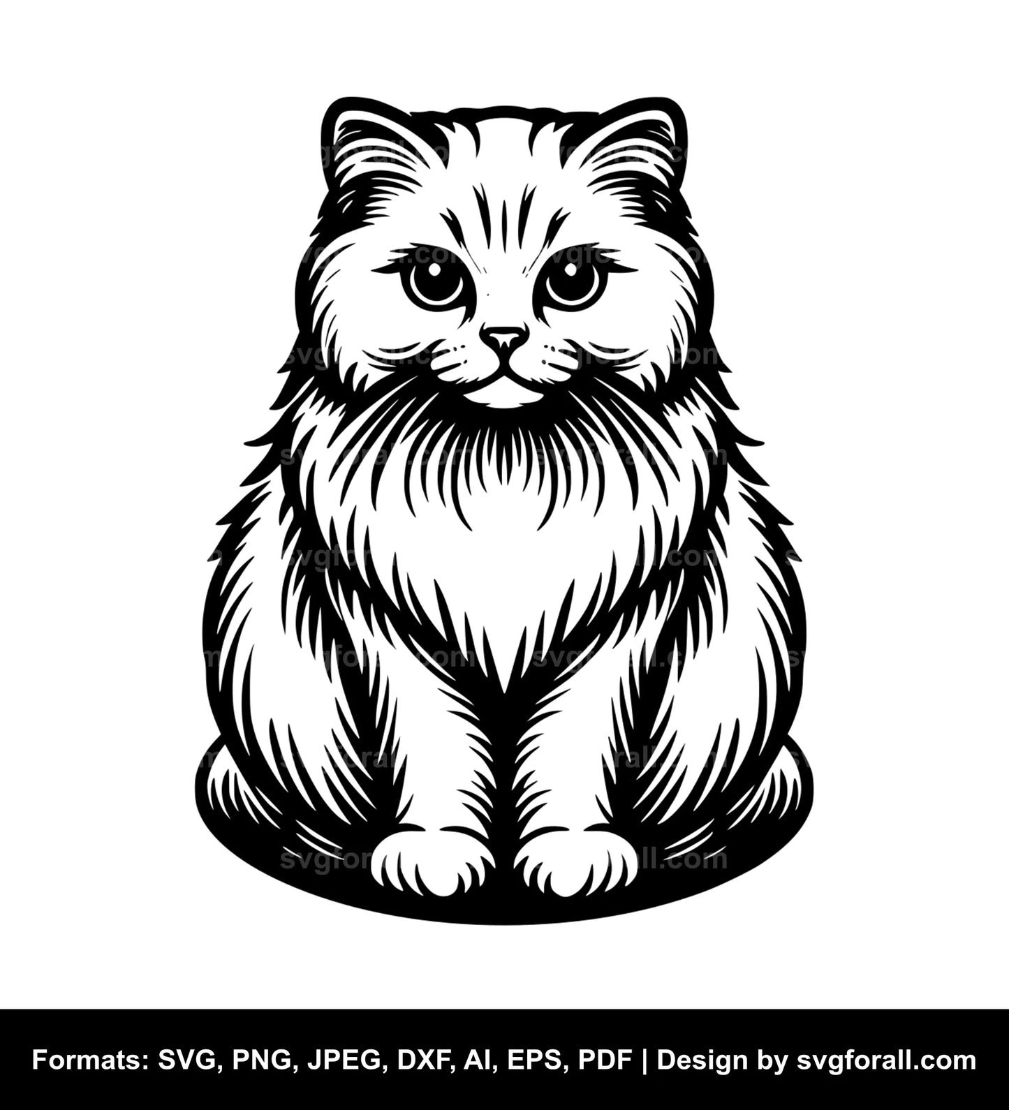 Sitting Cat SVG PNG