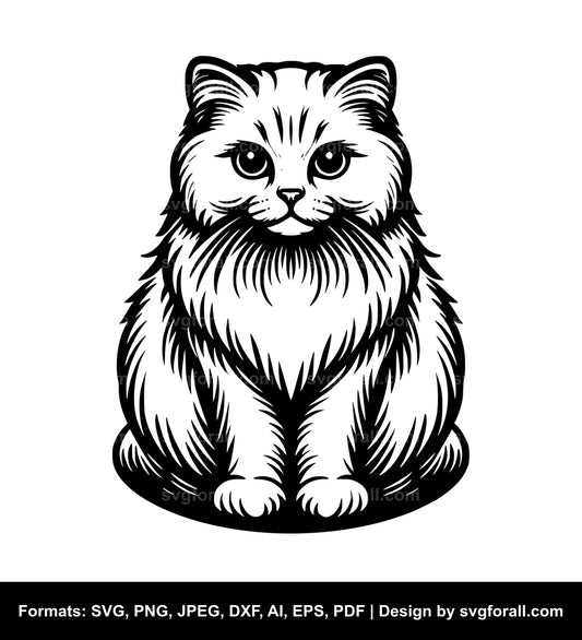 Sitting Cat SVG PNG